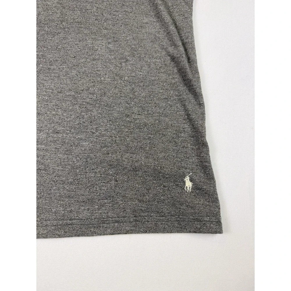 Polo Ralph Lauren Mens M Gray Polo Half Zip Terry Pullover Comfort Casual Lounge